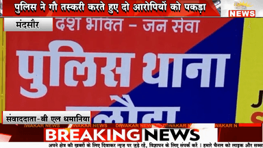 ×मंदसौर। पुलिस ने गौ तस्करी करते हुए दो आरोपियों को पकड़ा