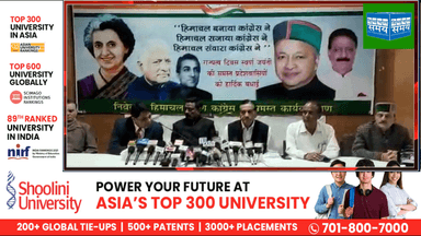 सोलन के विधायक व पूर्व मंत्री कर्नल धनी राम शांडिल शिमला में पत्रकारों को संबोधित करते हुए