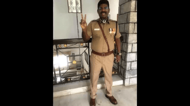 पुलिस अफसर ने नौकरी के आखिरी दिन पहनी राजीव गांधी हत्याकांड वाली खून के धब्बों से सनी कैप #प्रतीप_फिलिप