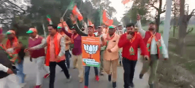 बहराइच : विधान सभा 284 मटेरा  में बीजेपी प्रतियाशी कुवंर  अरुण वीर सिंह के समर्थको ने रैली #election2022 #bjp #matera