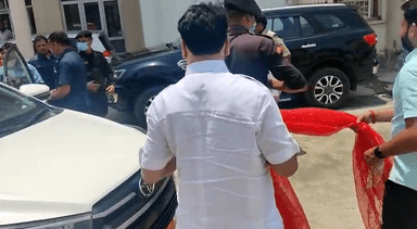 उत्तराखंड के मुख्यमंत्री पुष्कर सिंह धामी का प्रेस क्लब के अध्यक्ष डॉ कमलकांत उपमन्यु एड.एवं पत्रकारों ने स्वागत किया