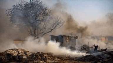 नालंदा में फूस के घर में आग लगने से इसमें सो रही महिला की ज़िंदा जलकर हुई मौत #अगलगी