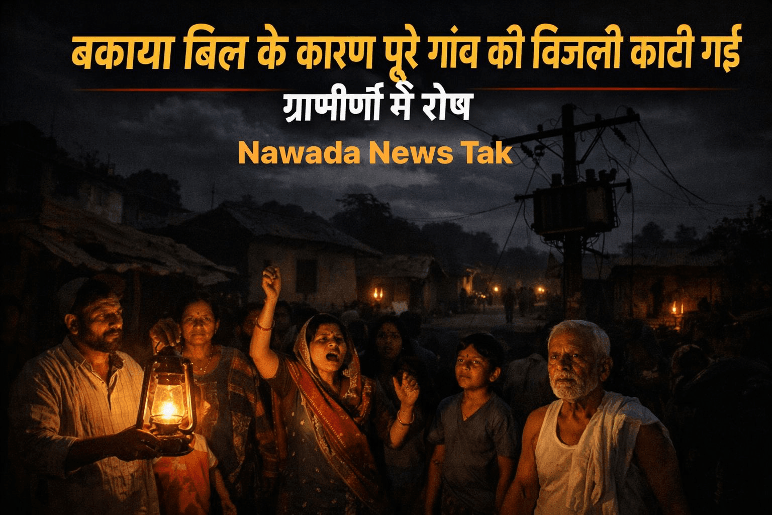 नवादा (कौआकोल): बिहार में जहां राज्य सरकार द्वारा आम उपभोक्ताओं को 125 यूनिट तक मुफ्त बिजली देने की योजना लागू है, वहीं नवादा जिले के कौआकोल प्रखंड अंतर्गत गुआघोघरा गांव में गुरुवार रात बिजली विभाग ने बड़ी कार्रवाई करते हुए पूरे गांव की विद्युत आपूर्ति बंद कर दी।  बताया गया कि गांव के लगभग 200 उपभोक्ताओं पर कुल 12 लाख रुपये से अधिक का बिजली बिल बकाया है। बिजली विभाग के पर्यवेक्षक संजीव कुमार के अनुसार, कई बार नोटिस देने और समझाने के बावजूद बकाया राशि जमा नहीं की गई। इसके बाद उच्च अधिकारियों के निर्देश पर गांव के ट्रांसफॉर्मर से बिजली आपूर्ति रोक दी गई।  घटना की जानकारी मिलते ही ग्रामीणों में आक्रोश और चिंता का माहौल बन गया। रात के समय अचानक बिजली कटने से पूरा गांव अंधेरे में डूब गया। लोगों का कहना है कि बिना पूर्व सूचना के बिजली काटे जाने से दैनिक कार्य बाधित हो गए, वहीं बच्चों और बुजुर्गों को काफी परेशानी का सामना करना पड़ा।  कुछ ग्रामीणों ने यह भी सवाल उठाया कि जिन्होंने नियमित रूप से बिजली बिल का भुगतान किया है, उन्हें भी सामूहिक रूप से बिजली से वंचित क्यों किया गया।  गांववासियों ने प्रशासन से मांग की है कि भविष्य में बिना उचित सूचना के ऐसी कार्रवाई न की जाए तथा विभागीय नियमों का पालन करते हुए उपभोक्ताओं की सुविधाओं का भी ध्यान रखा जाए। सोनू सिंह (Sonu Singh Journalist)