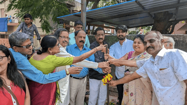 ಬೆಂಗಳೂರು ಉತ್ತರ: ಎಲ್‌ಐಸಿ ಕಾಲೊನಿಯ 2ನೇ ಅಡ್ಡರಸ್ತೆಯಲ್ಲಿ ಕಟ್ಟಡ ನಿರ್ಮಾಣ ಕಾಮಗಾರಿಗೆ ಚಾಲನೆ