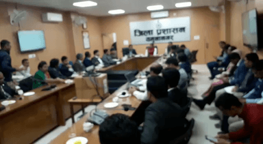 बंग्लादेश के सिविल सेवकों के प्रतिनिधि मण्डल ने ली जिला प्रशासन की गतिविधियों की जानकारी