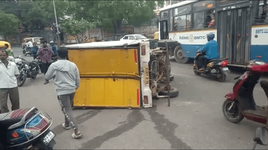 ಬೆಂಗಳೂರು ಉತ್ತರ: ಕಾಮಾಕ್ಷಿಪಾಳ್ಯದಲ್ಲಿ ಸರಣಿ ಅಪಘಾತ