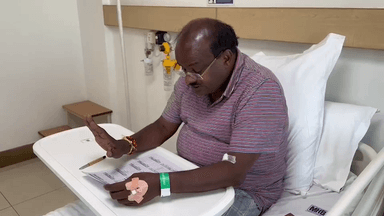 ಬೆಂಗಳೂರು ಉತ್ತರ: ಬೆಂಗಳೂರಿನ ಮಣಿಪಾಲ್ ಆಸ್ಪತ್ರೆಯಲ್ಲಿ ಚಿಕಿತ್ಸೆಯೊಂದಿಗೆ ಚುನಾವಣಾ ಗೆಲುವಿಗೆ ಪ್ಲ್ಯಾನ್ ನಡೆಸುತ್ತಿರುವ ಕುಮಾರಸ್ವಾಮಿ