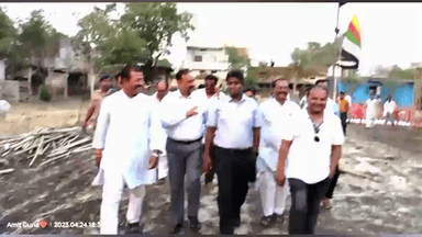 गुना नगर: दशहरा मैदान गोपालपुरा में होने वाली कथा को लेकर जिला कलेक्टर व एसपी ने कार्यक्रम स्थल का किया निरीक्षण