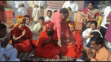 गुना नगर: युनिटी पार्क में हवन यज्ञ के साथ संपन्न हुआ पतंजलि का तीन दिवसीय योग शिविर