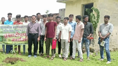 गुना नगर: शासकीय महाविद्यालय आरोन के गांधी पार्क में किया गया पौधरोपण, विधायक प्रतिनिधि रहे मौजूद