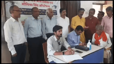 गुना नगर: रोटरी भवन में आयोजित 'निशुल्क नेत्र जांच शिविर' में 82 रोगियों का हुआ परीक्षण, 25 मरीजों का होगा मोतियाबिंद ऑपरेशन