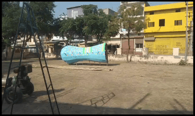 कैथल: दशहरा उत्सव समिति द्वारा 24 को रामलीला मैदान में रावण दहन किया जाएगा, डीएसपी उमेद सिंह सोमवार को जायजा लेने पहुंचे