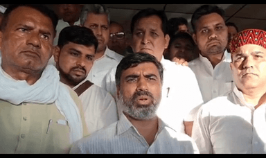 कैथल: पंचायत मंत्री महीपाल ढांडा पहुंचे कैथल, भाजपा कार्यालय में पत्रकारों से की बातचीत