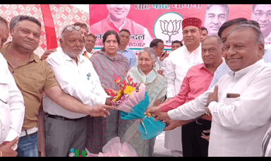 ढांड: हरियाणा की पूर्व मंत्री सावित्री जिंदल बोली, जनता करेगी मोदी के 400 पार के नारे को साकार