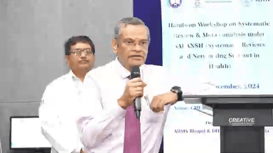 हुज़ूर: एम्स भोपाल में क्लीनिकल प्रैक्टिस में प्रमाण-आधारित चिकित्सा पर कार्यशाला