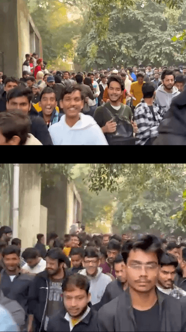 विराट के पैर छूने स्टेडियम में घुसा फैन, एक झलक पाने पहुंचे हज़ारों लोग; खचाखच भरा स्टेडियम