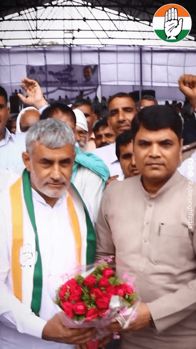 लोहारू की कांग्रेस कार्यकर्ता बैठक में दिखा उत्साह और जोश।