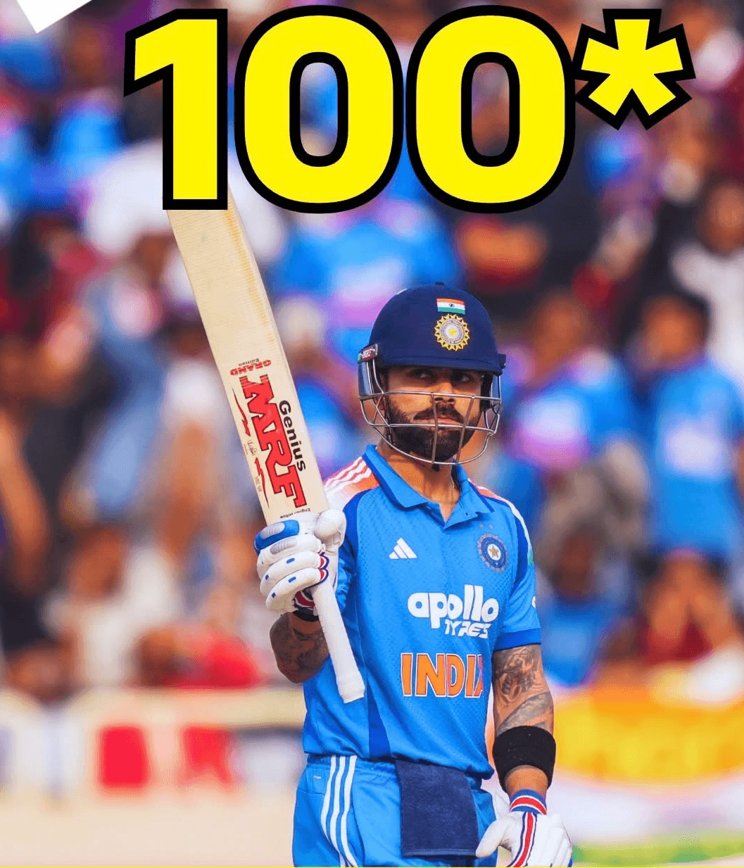 साउथ अफ्रीका के खिलाफ पहले वनडे मैच में विराट कोहली ने जड़ा शतक...  विराट कोहली ने यह शतक 102 गेंदों में बनाया..  #ViratKohli