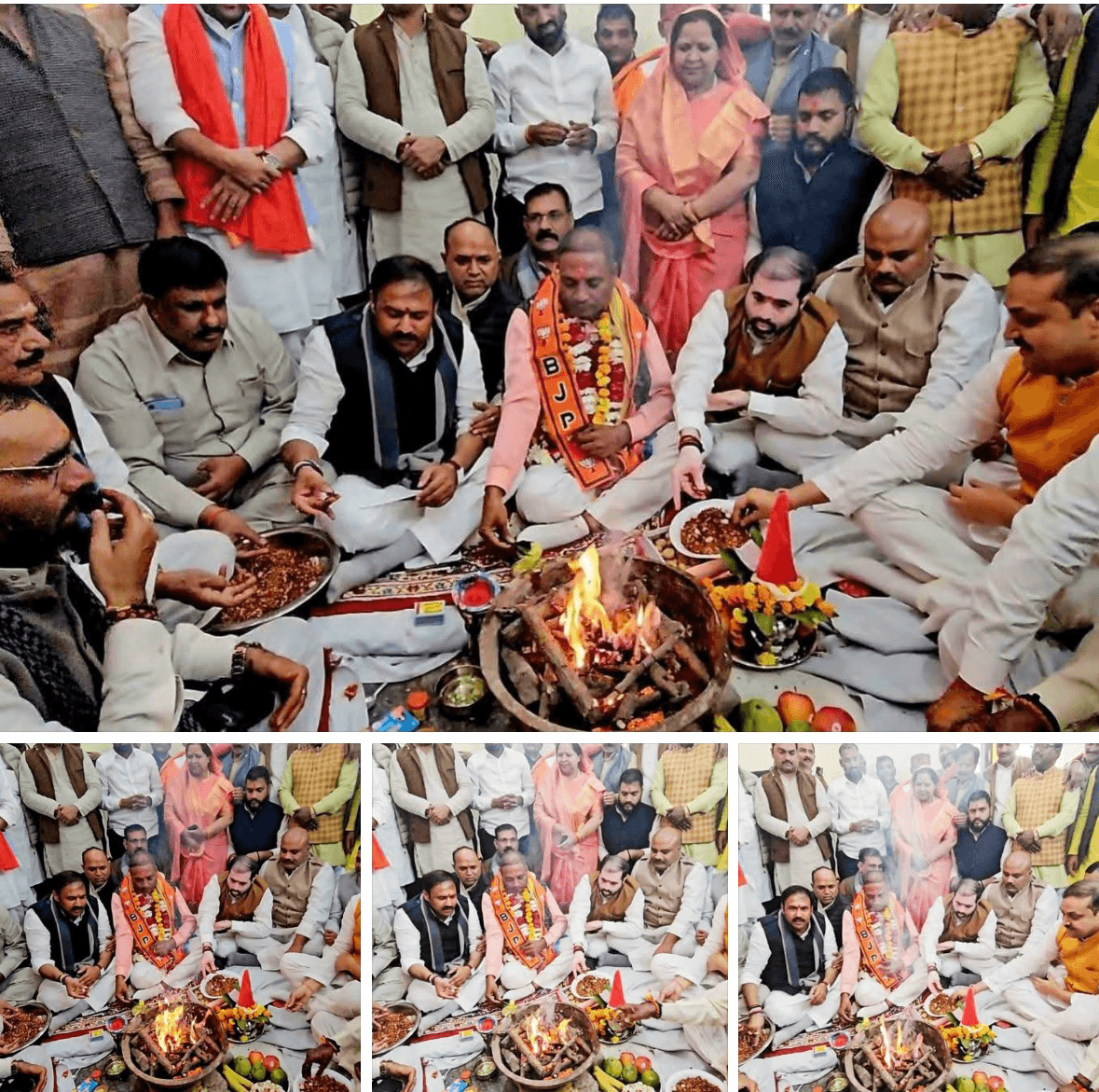 भाजपा जिला अध्यक्ष ने संभाला कार्यभार..!  नवनिर्वाचित जिला अध्यक्ष श्री राम सिंह वर्मा "भुल्लन" जी ने जिला कार्यालय पहुँचकर हवन-पूजन के साथ विधिवत कार्यभार ग्रहण किया।
 इस मौके पर क्षेत्रीय अध्यक्ष कमलेश मिश्रा जी, राज्यमंत्री सतीश शर्मा जी सहित कई वरिष्ठ नेता और कार्यकर्ता मौजूद रहे।  राम सिंह भुल्लन जी को नई जिम्मेदारी के लिए ढेर सारी शुभकामनाएँ!
 जय हिन्द, जय भाजपा