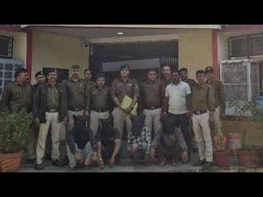 निंबोला पुलिस ने लूट गैंग का किया पर्दाफाश, चार आरोपी गिरफ्तार । Burhanpur News