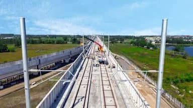 Progress on track!
Electrification work on the Mumbai–Ahmedabad Bullet Train corridor is advancing steadily, bringing the nation’s first #BulletTrain project one step closer to reality.