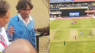 विराट कोहली का फैन मिलने के लिए कूद गया स्टेडियम में पुलिस ने पकड़ा#ranchi #koderma #jharkand #mumbai #delhi #patna