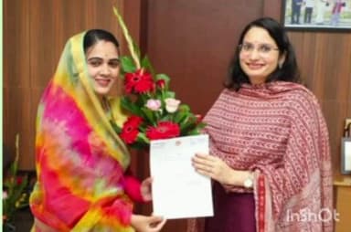 कन्नौद: ओंकारा व जागठा की सरपंच दिल्ली में संयुक्त राष्ट्र महिला कार्यशाला में लेंगी भाग