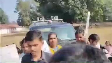 जयसिंहनगर: शासकीय आवासीय उच्चतर माध्यमिक विद्यालय सीधी परिसर में धान खरीदी केंद्र के विरोध में छात्रों का धरना