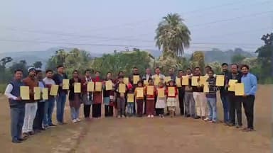 বাঘমুণ্ডী: স্বামীজি আদর্শ মেলা ঘোষণা ও প্রচার পত্র প্রকাশ বাঘমুন্ডিতে