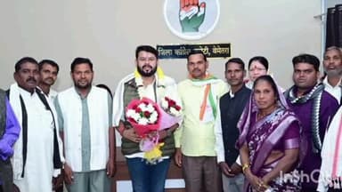 बेमेतरा: बेमेतरा की राजीव भवन में नवागढ़ क्षेत्र के कांग्रेसियों ने जिला कांग्रेस कमेटी के अध्यक्ष आशीष छाबड़ा से की मुलाकात