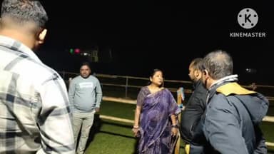 তেলিয়ামুড়া: কালি টিলার যুব সংস্থার পক্ষ থেকে আয়োজিত সাংস্কৃতিক সন্ধ্যার প্রস্তুতি দেখতে কালিটিলা স্কুল মাঠ পরিদর্শন করে বিধায়িকা