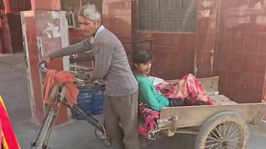 रायबरेली में एंबुलेंस ना मिलने पर बेटे को ठेले पर लेकर अस्पताल पहुंचा पिता, जिला अस्पताल के लिए नहीं मिली एंबुलेंस, मामल...