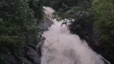 பொள்ளாச்சி: பொள்ளாச்சி ஆழியார் கவி அருவி மூடல் தொடர் மழை காரணமாக வெள்ளப்பெருக்கு