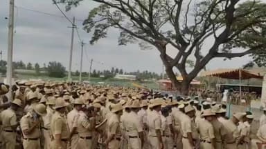 ಶ್ರೀರಂಗಪಟ್ಟಣ: ಶ್ರೀರಂಗಪಟ್ಟಣದಲ್ಲಿ ಖಾಕಿ ಹೈ ಅಲರ್ಟ್ ಸ್ಥಳದಲ್ಲಿ ಎಸ್ ಪಿ ಮೊಕ್ಕಾಂ