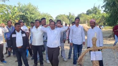 ধেমাজি: নিলখত অসম জাতীয়তাবাদী যুৱ পৰিষদৰ উত্তাল