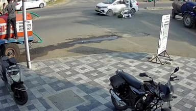 વડોદરા દક્ષિણ: સમા વિસ્તાર માં એક જ સ્થળ પર ત્રણ અકસ્માત ના CCTV ફૂટેજ સામે આવ્યા