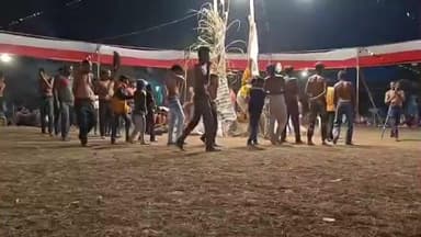 कळवण: वनी येथे डोंगऱ्या देव उत्सवाला आदिवासी संघटनेचे लकी भाऊ जाधव यांनी दिली भेट