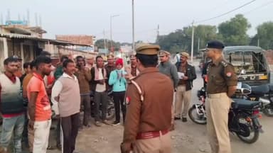 फरेंदा: बृजमनगंज में चेकिंग अभियान के दौरान खुले में शराब पीने वाले 30 लोगों का हुआ चालान