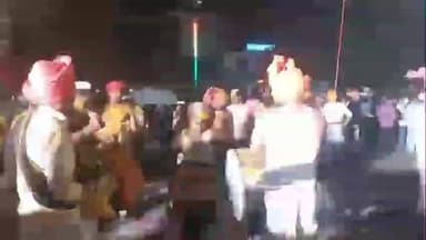 राधानगरी: इचलकरंजीतील मलाबादे चौकात उभारण्यात येणाऱ्या धर्मवीर छत्रपती संभाजी महाराजांच्या भव्य पुतळ्याचे आगमन