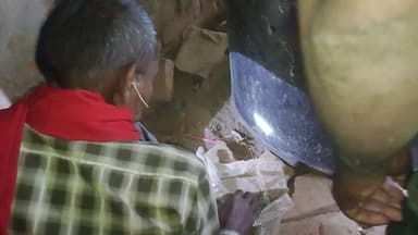 कौशाम्बी में घर के अंदर सांप पकड़ते हुए sundar sapera kaushambi wale