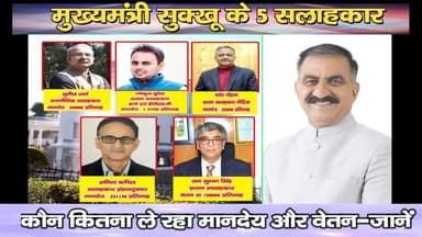 मुख्यमंत्री सुखविंदर सिंह सुक्खू के 5 सलाहकार, कौन कितना ले रहा मानदेय और वेतन-जानें
https://youtu.be/im5K2sCFts4
#kangr...