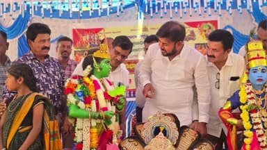 ಹಡಗಲಿ: ಪಟ್ಟಣದಲ್ಲಿ ಪ್ರಾಥಮಿಕ ಮತ್ತು ಪ್ರೌಢಶಾಲೆಗಳ ಪ್ರತಿಭಾ ಕಾರಂಜಿ ಮತ್ತು ಕಲೋತ್ಸವ ಕಾರ್ಯಕ್ರಮ,ಶಾಸಕ ಕೃಷ್ಣ ನಾಯ್ಕ್ ಭಾಗಿ