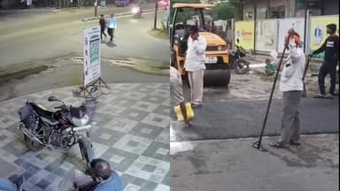 વડોદરા પશ્ચિમ: ઉપરાછાપરી અકસ્માતો બાદ મોડેમોડે તંત્ર જાગ્યું: સમા મામલતદાર કચેરી બહાર સ્પીડ બ્રેકર બનાવ્યા