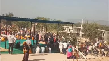 भावता भांवती में संत बाबा की विशाल #पदयात्रा में हजारों की संख्या में महिला पुरुष उमड़े Bhagchand Saini Bhajanlal Sharma...