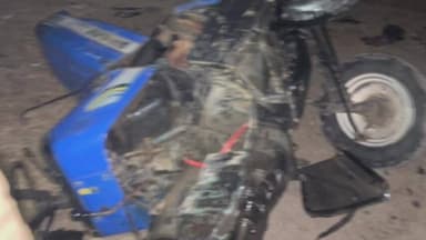 माडा: रंपा के पास ट्रैक्टर और कार की टक्कर, ट्रैक्टर क्षतिग्रस्त