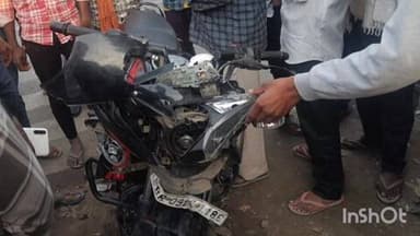 अमनौर: भेल्दी के जलालपुर में सड़क दुर्घटना, मोटरसाइकिल सवार घायल