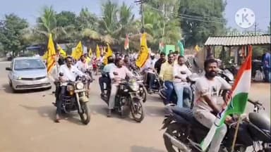 సత్తుపల్లి: కాకర్లపల్లి గ్రామంలో టిడిపి బలపరిచిన కాంగ్రెస్ అభ్యర్థి సర్పంచ్ పదవికి నామినేషన్ దాఖలు