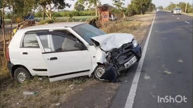 अंजनगाव सुर्जी: हंतोडा फाट्यानजीक मारुती अल्टो वाहनाला धडक;वाहनाचे नुकसान