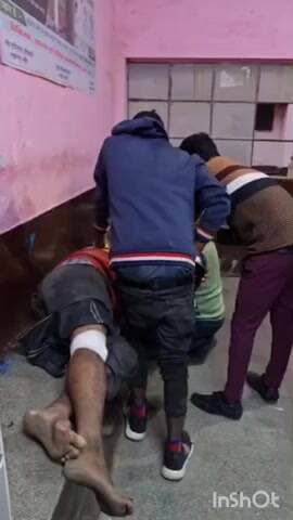 निघासन: निघासन झंडी मार्ग पर बाइक और साइकिल की आमने-सामने जोरदार भिड़ंत, बाइक सवार गंभीर रूप से घायल, निघासन CHC से रेफर