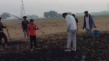 खागा: उकाथु गांव में अराजकतत्वों ने किसान की चार बीघा धान की खड़ी फसल में लगाई आग, किसान का हाल बेहाल, पुलिस को दी सूचना